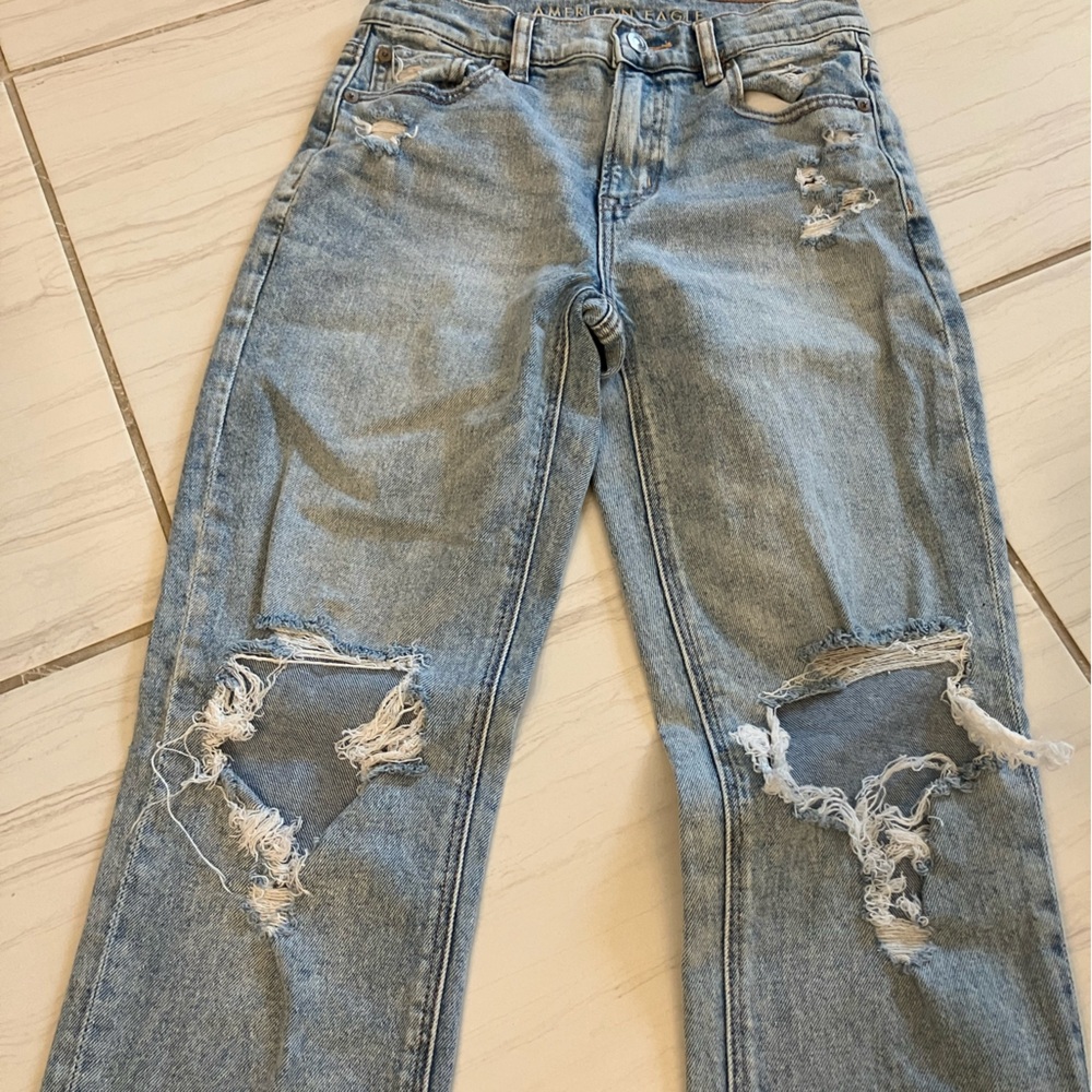 Women’s American Eagle super high rise ankle straight jeans size 0